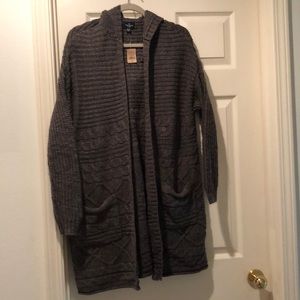 American Eagle oversized hooded cardigan NWT